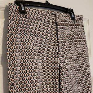 Zara peacock patterned trouser